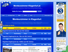 Tablet Screenshot of monteurzimmer-klagenfurt.at